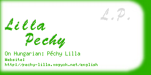 lilla pechy business card