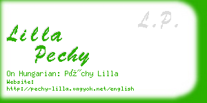 lilla pechy business card